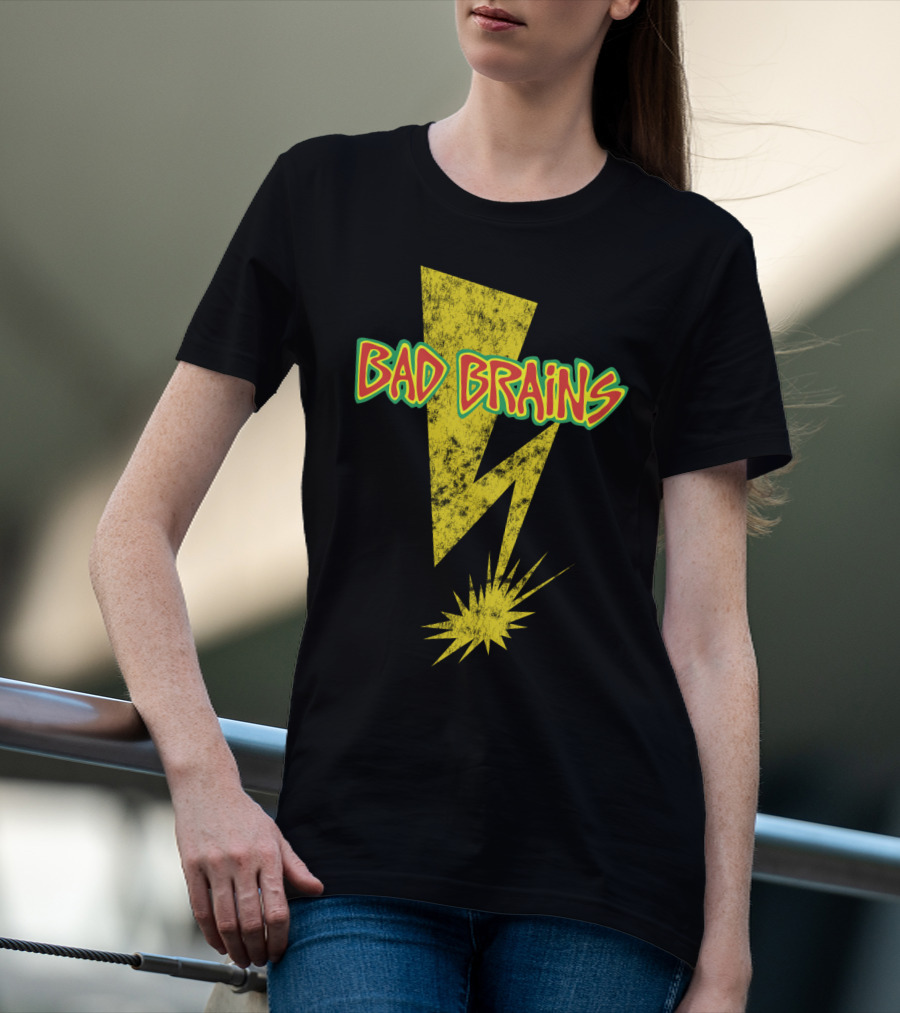 Bad Brains Yellow Lightning Bolt T-Shirt