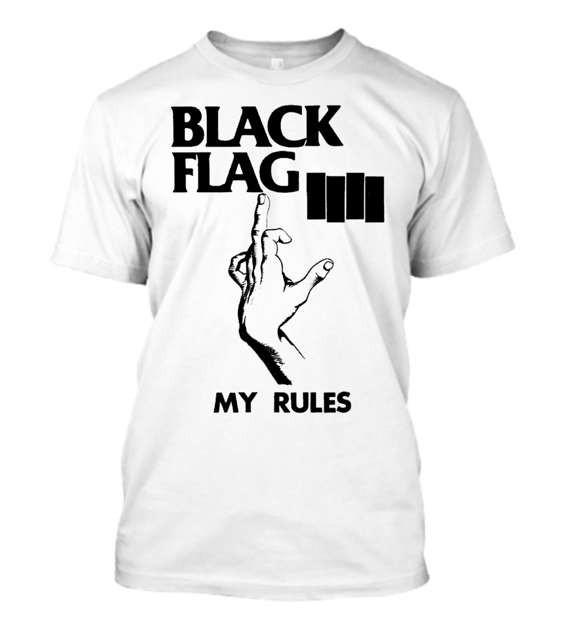 Black Flag My Rules T-Shirt