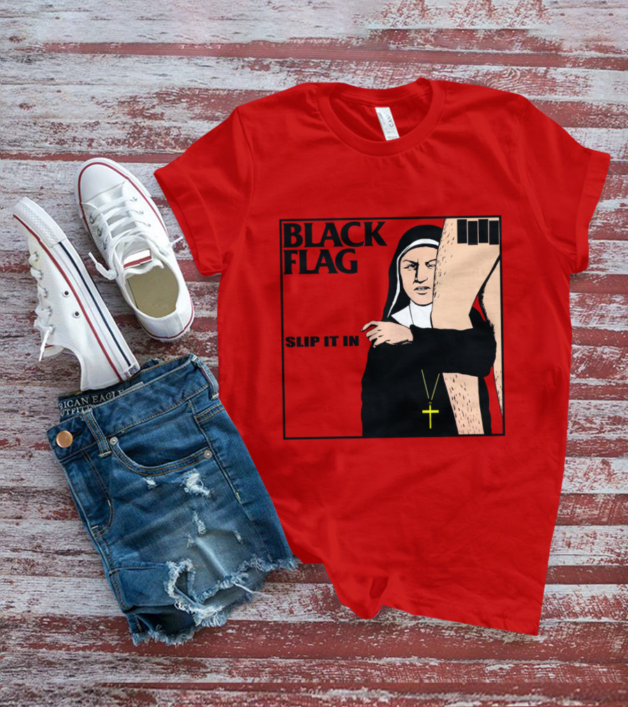 Black Flag Slip It In Album Cover T-Shirt