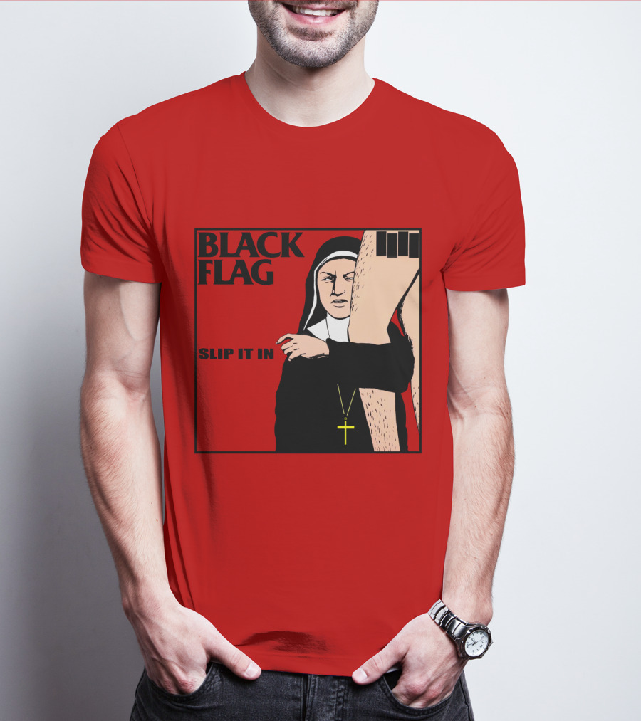 Black Flag Slip It In Album Cover T-Shirt
