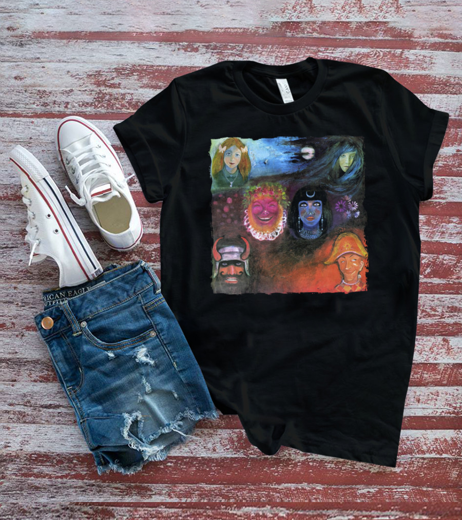 King Crimson In The Wake Of Poseidon Album Cover Art Faces T-Shirt