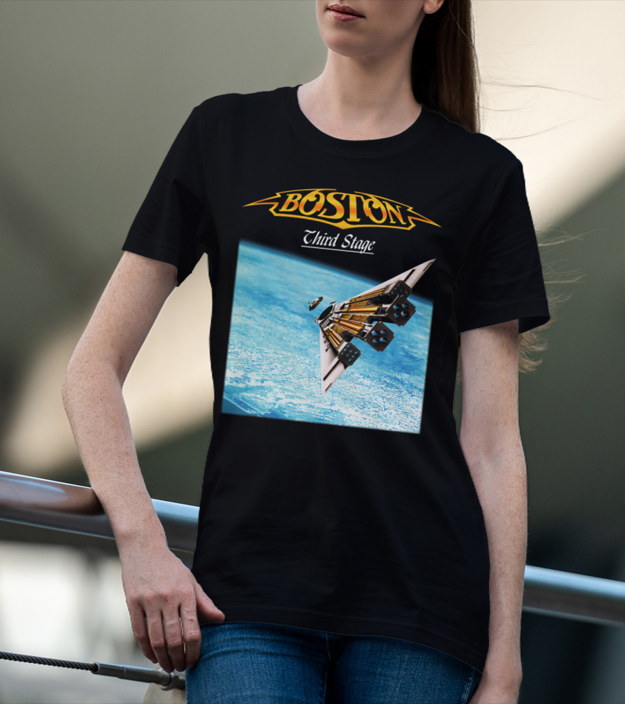 Boston Third Stage Spaceship Album Cover T-Shirt