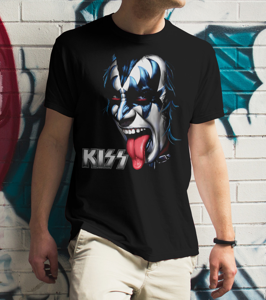 Kiss Face Paint Tongue Out T-Shirt