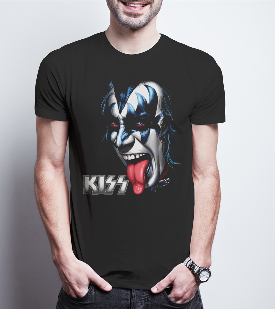 Kiss Face Paint Tongue Out T-Shirt