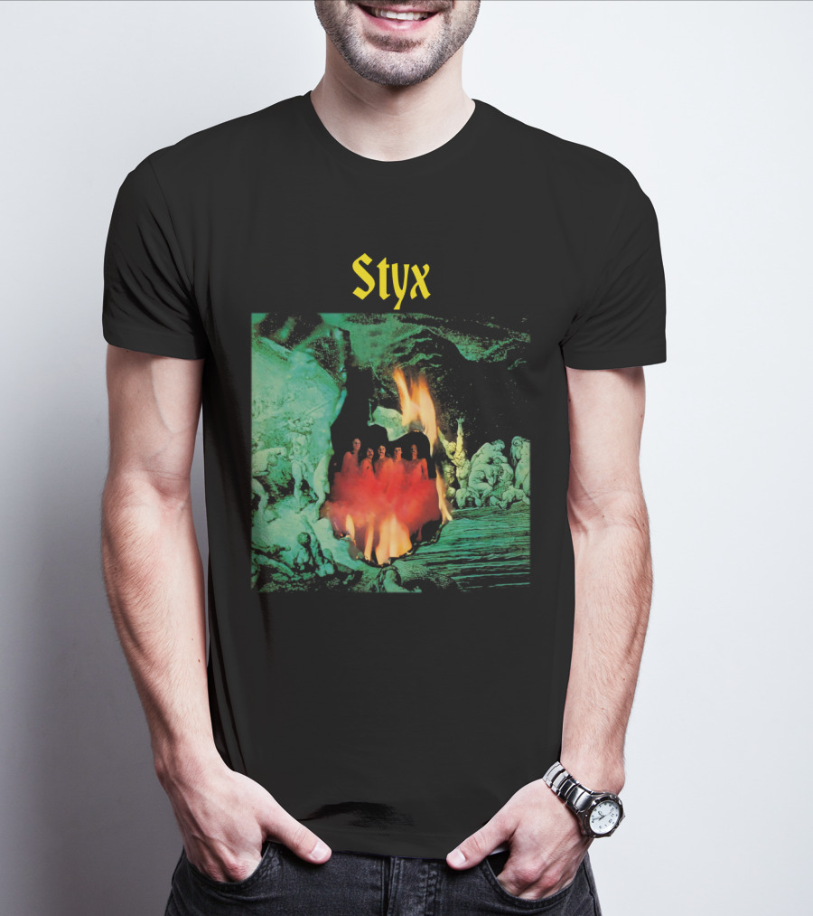 Styx Band Album Cover Artwork Flame T-Shirt
