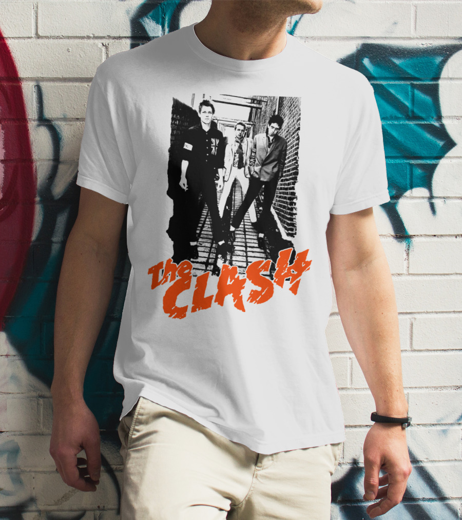 The Clash Iconic Punk Rock Band Photography T-Shirt