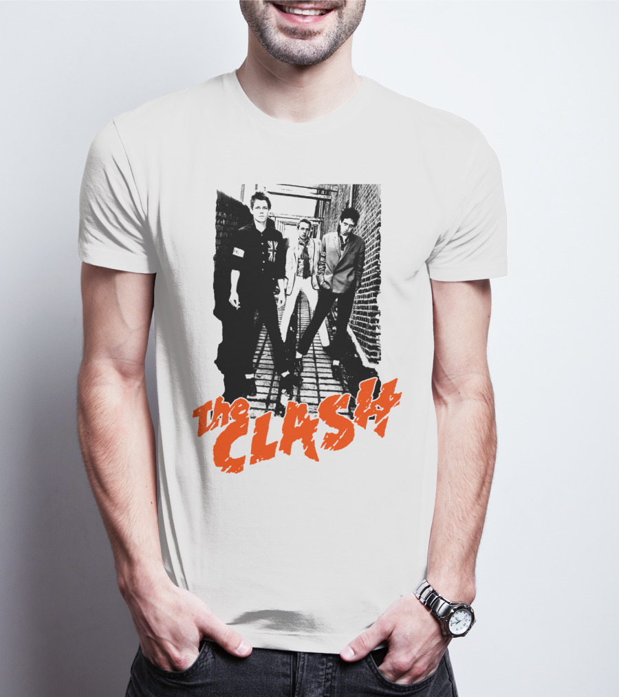 The Clash Iconic Punk Rock Band Photography T-Shirt