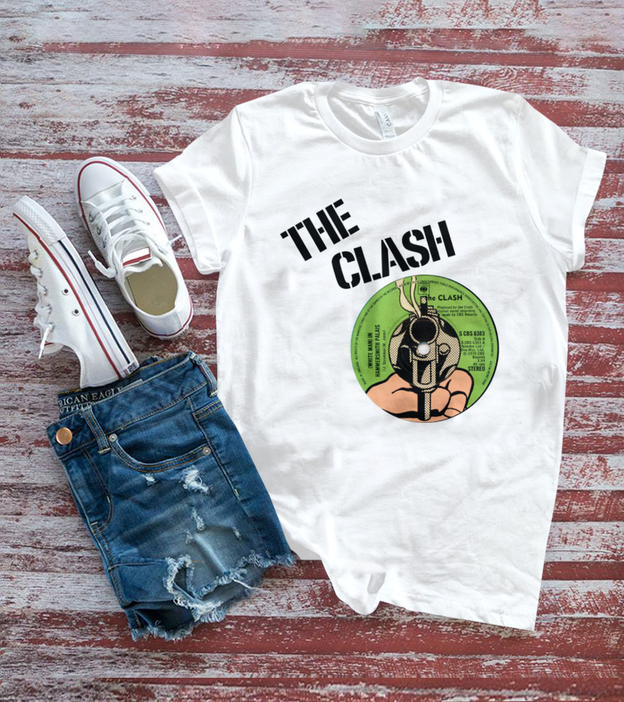 The Clash White Man In Hammersmith Palais Record Label T-Shirt