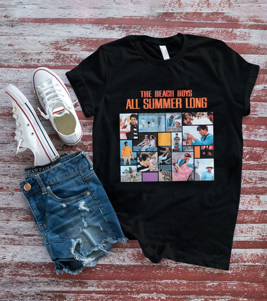 The Beach Boys All Summer Long Collage Vibrant Nostalgic T-Shirt