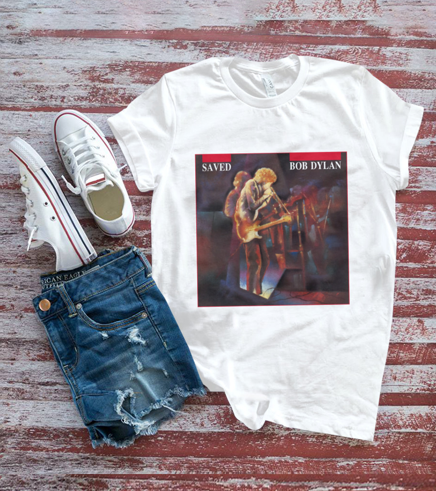 Bob Dylan Saved Live Performance Artwork T-Shirt