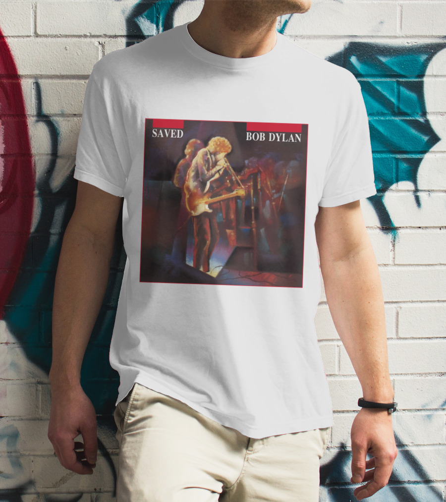 Bob Dylan Saved Live Performance Artwork T-Shirt