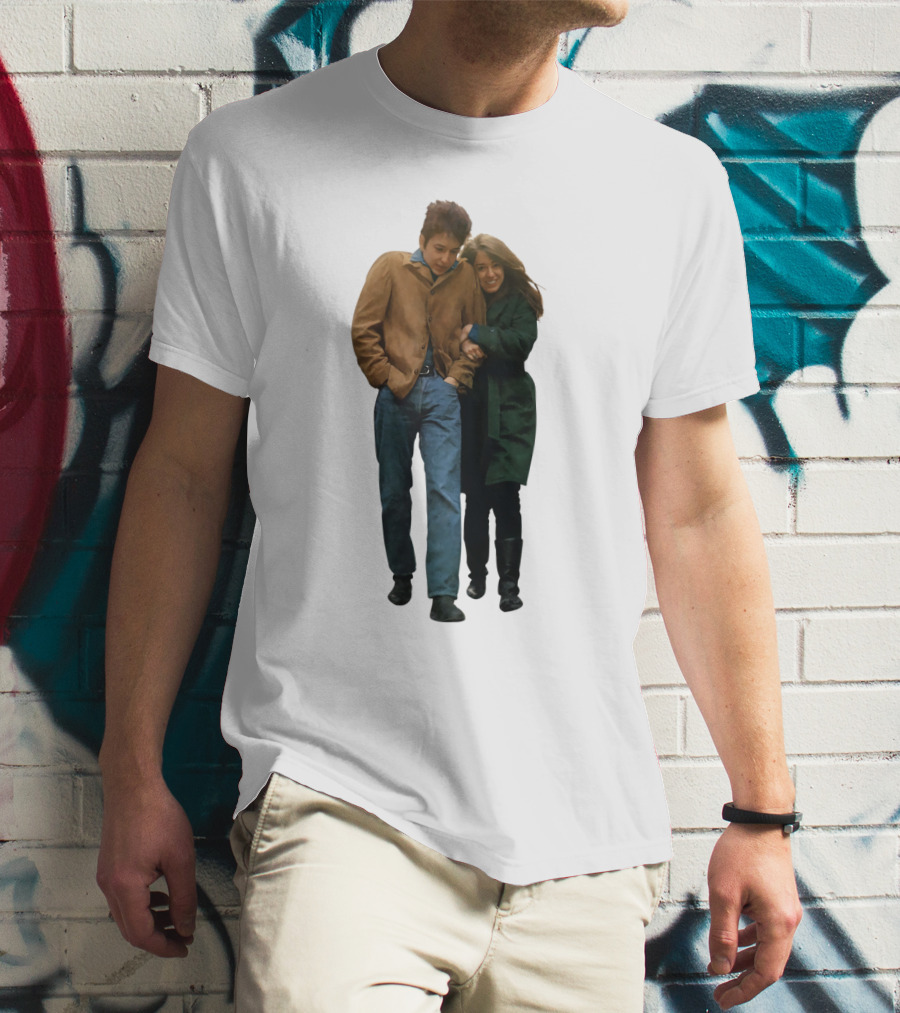 Bd Freewheelin' Couple Stroll 1960S Vintage Style T-Shirt
