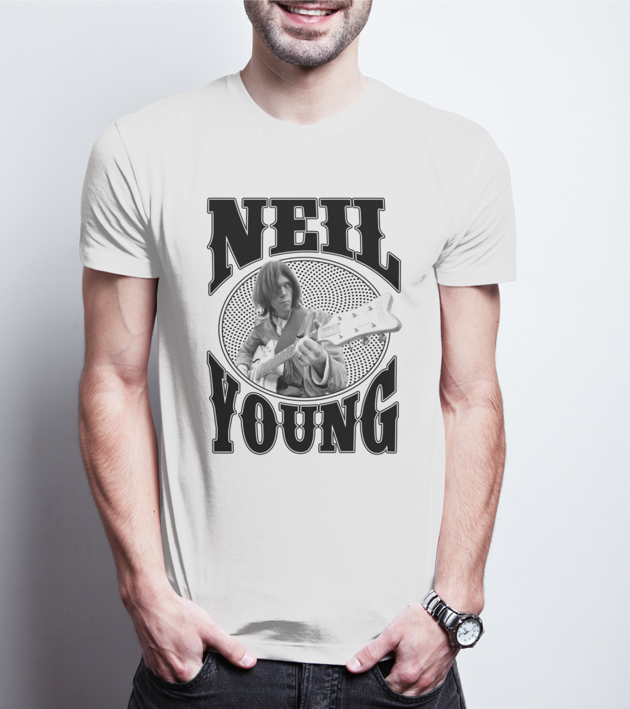 Neil Young Music Icon Vintage Style T-Shirt