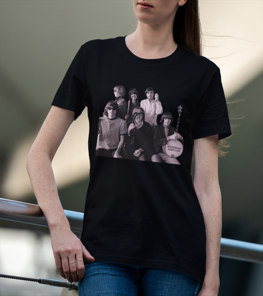 Jefferson Airplane Vintage Band Photo T-Shirt