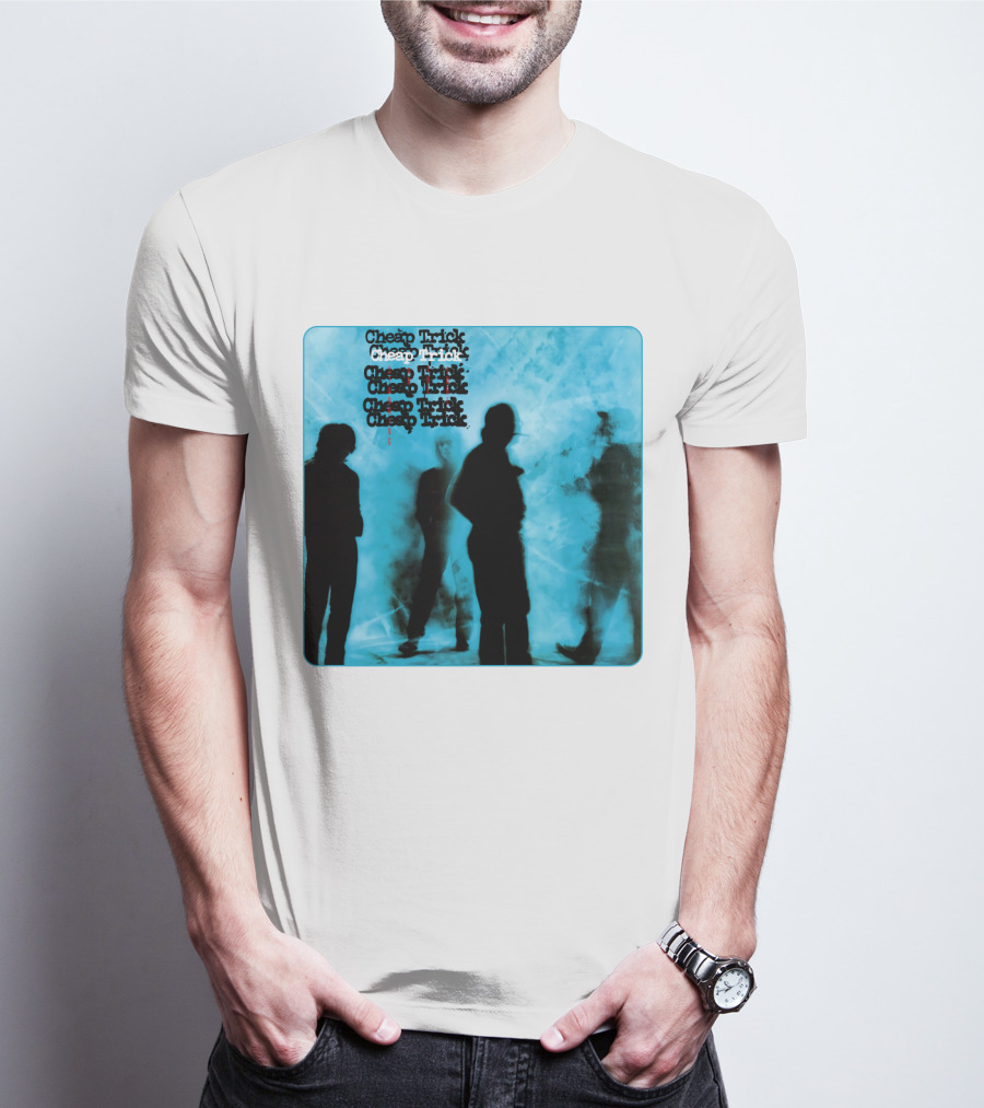 Cheap Trick Silhouettes Blue T-Shirt