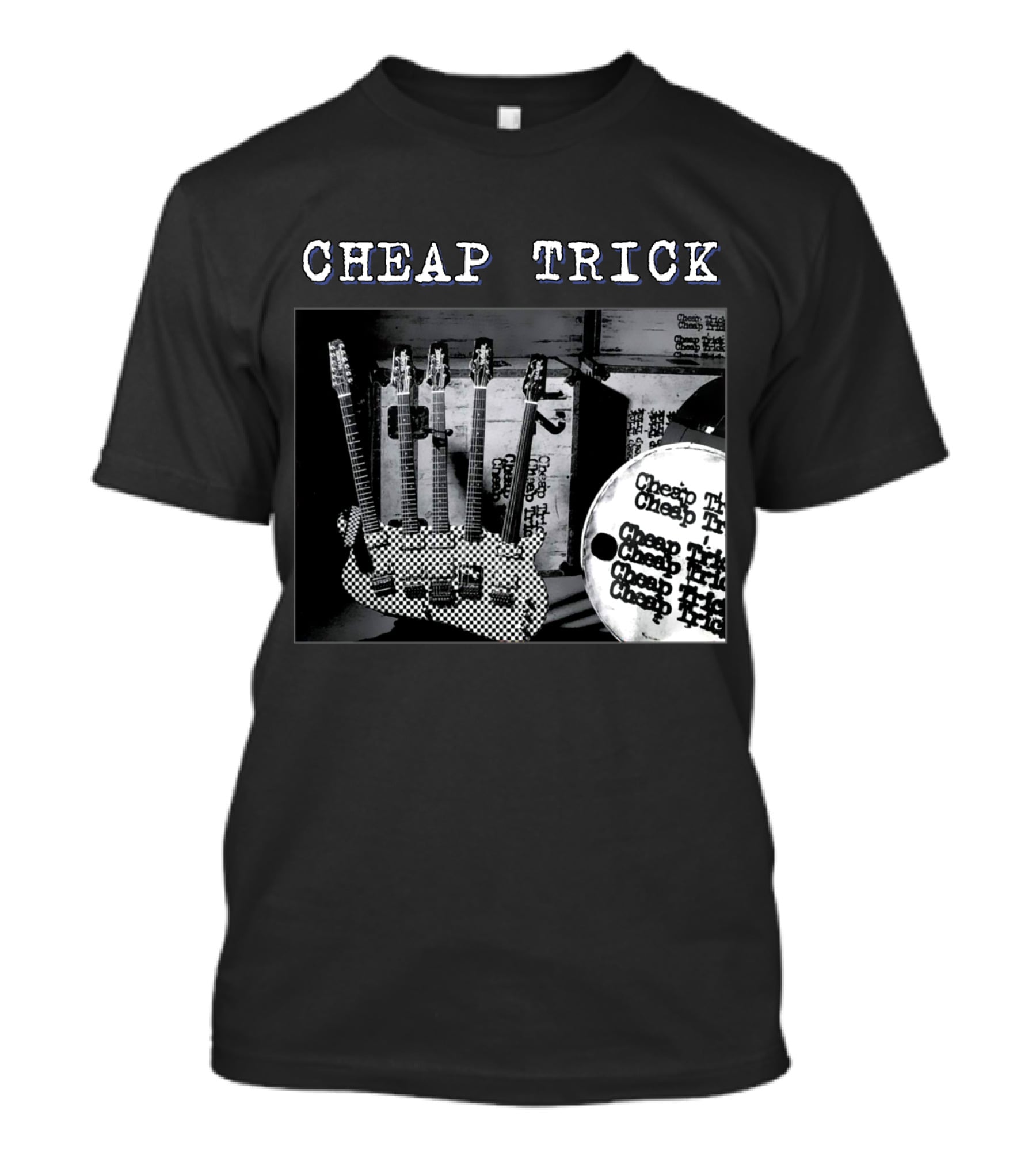 Cheap Trick Guitar And Drum Set T-Shirt