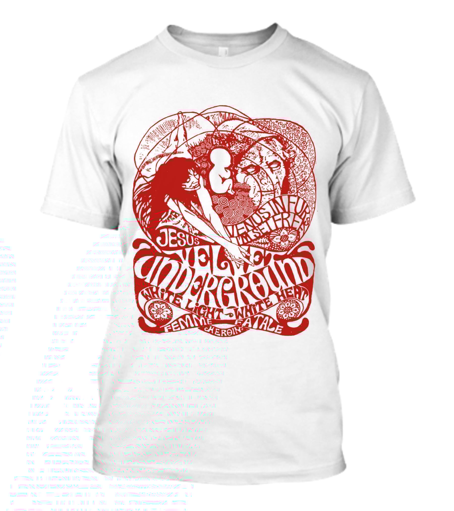 Velvet Underground White Light White Heat Femme Fatale Jesus T-Shirt