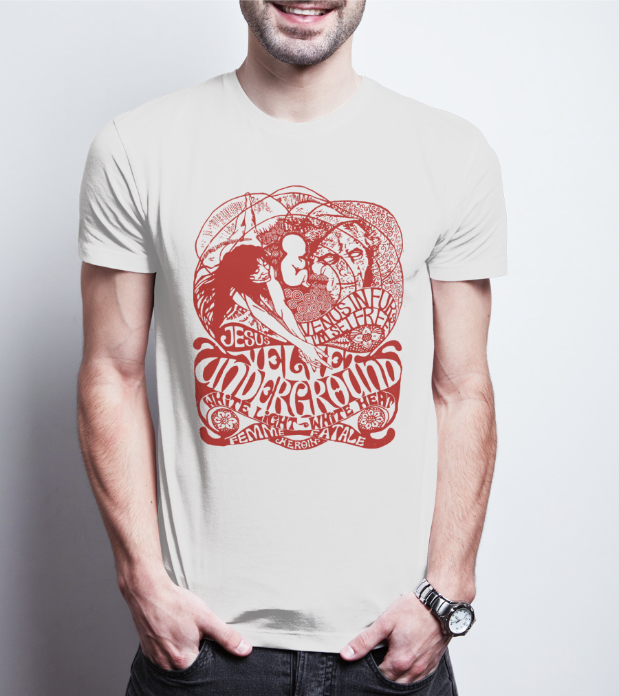 Velvet Underground White Light White Heat Femme Fatale Jesus T-Shirt