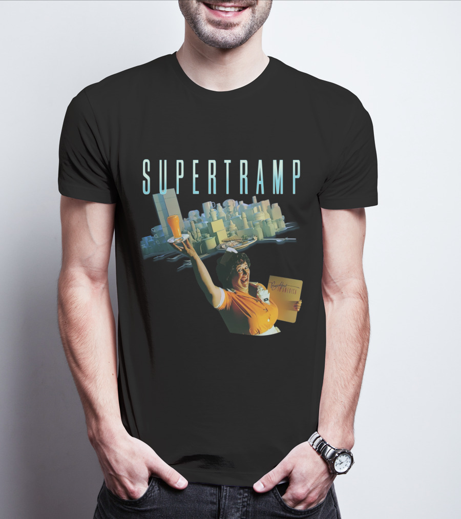 Supertramp Breakfast In America Waitress Album Cover T-Shirt