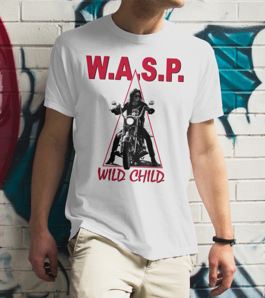 W.a.s.p. Wild Child Motorcycle Rider T-Shirt