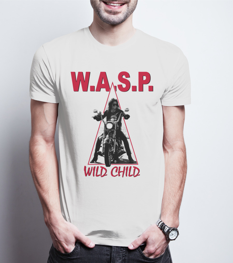 W.a.s.p. Wild Child Motorcycle Rider T-Shirt
