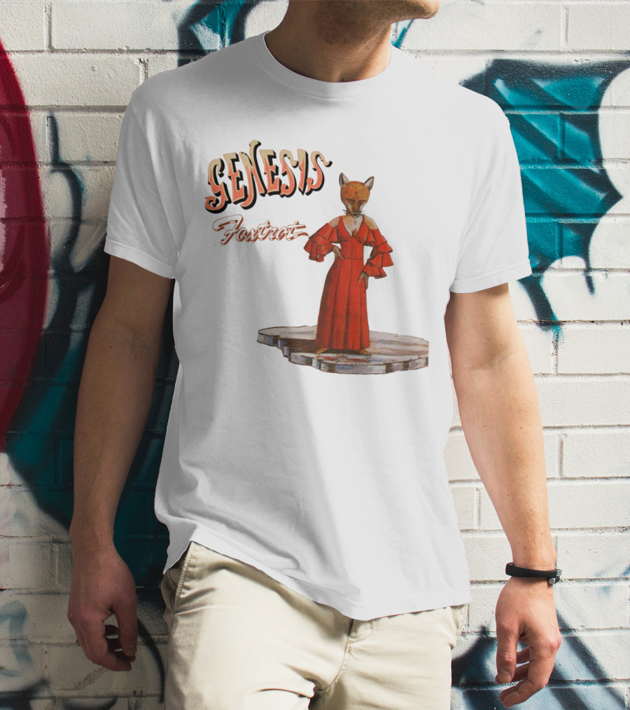 Genesis Foxtrot Fox In Red Dress On Stage T-Shirt