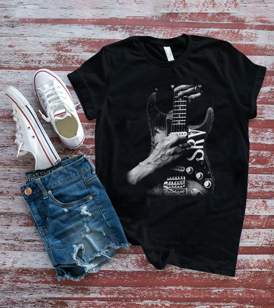 Srv Custom Guitar Iconic Hand Pose T-Shirt