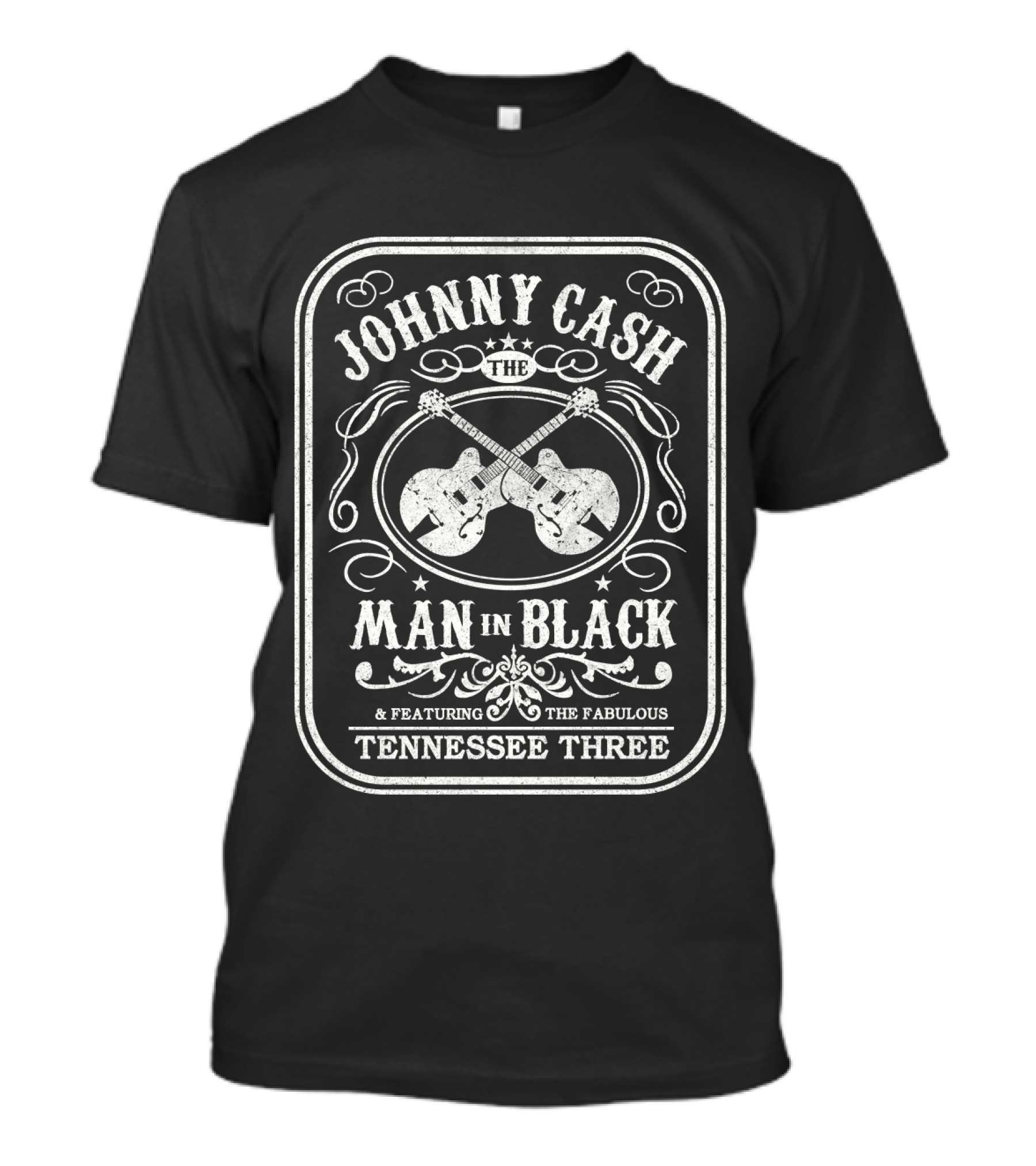 Johnny Cash The Man In Black Featuring The Fabulous Tennessee Three T-Shirt
