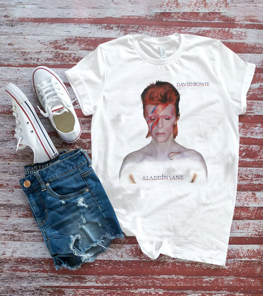 David Bowie Aladdin Sane Iconic Album Cover T-Shirt