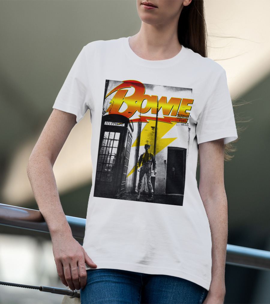 Bowie Norman Couture Furs Telephone Box Lightning Bolt T-Shirt