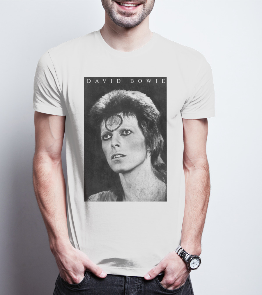 David Bowie Ziggy Stardust Black And White T-Shirt