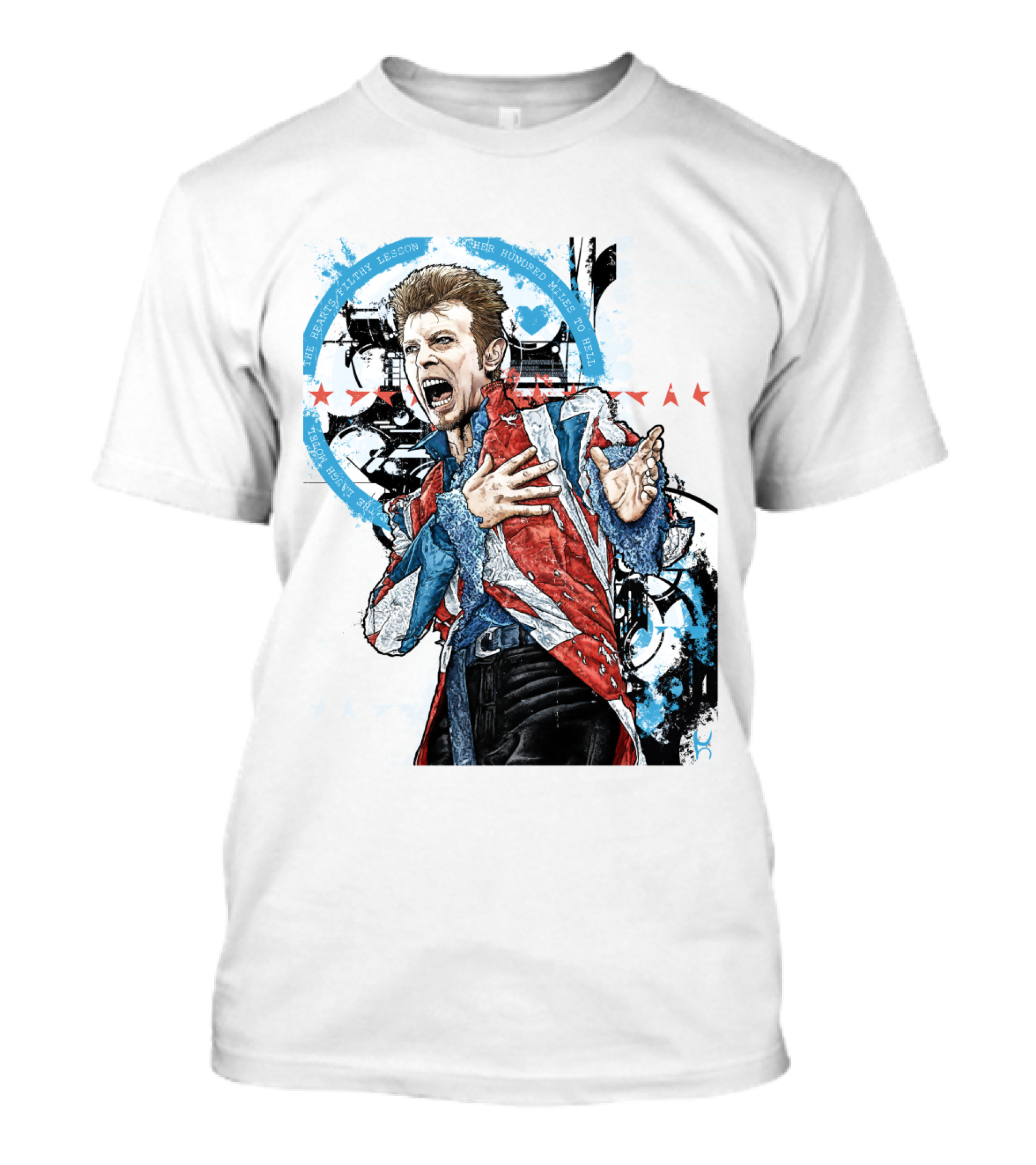 Db Blue Red Union Jacket Stars Iconic Expression T-Shirt