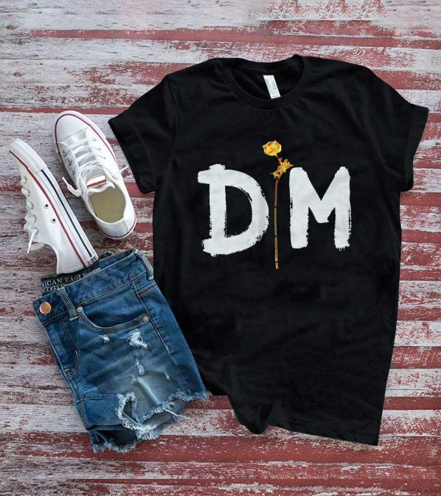 Floral Emblem Integration T-Shirt