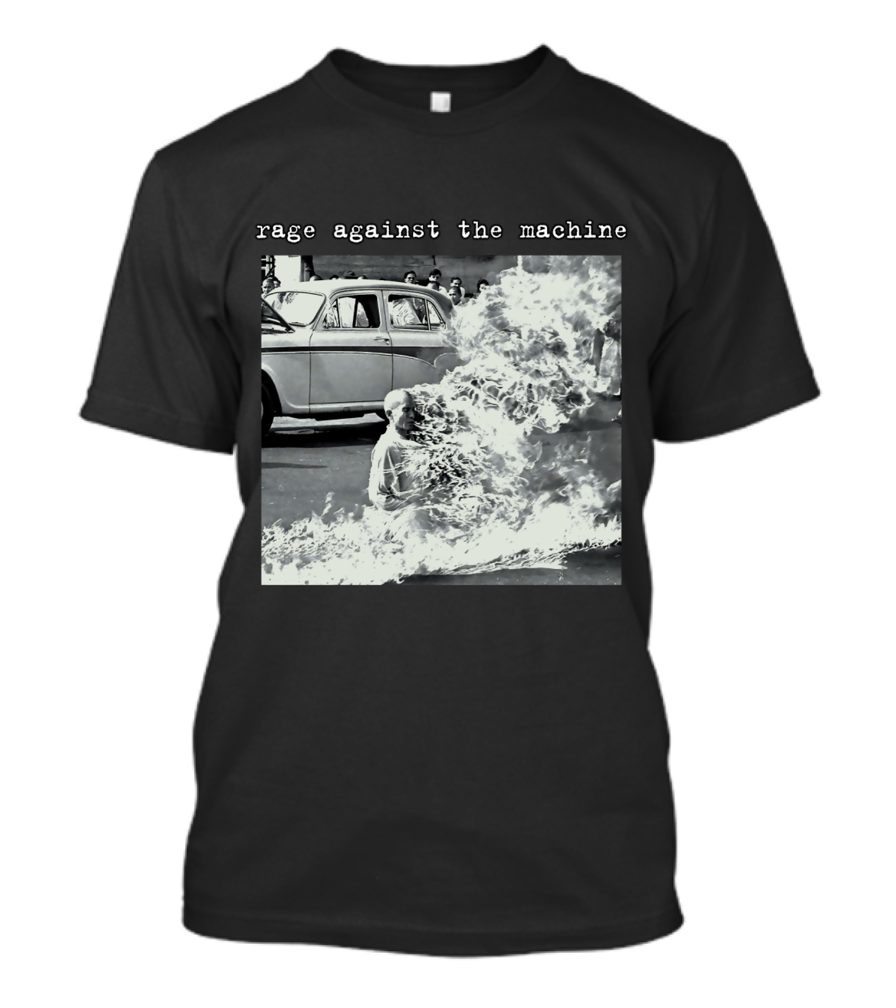 Rage Against The Machine Self-Immolation Protest Scene T-Shirt