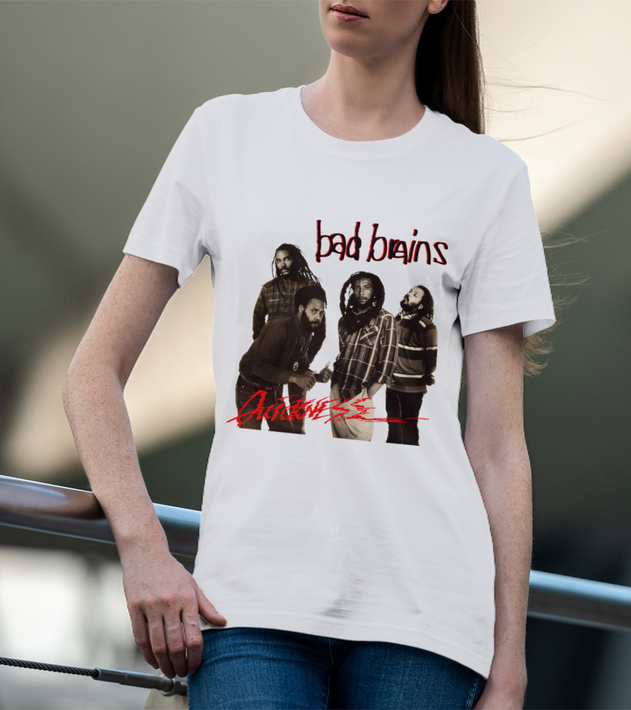 Bad Brains Attitude Vintage Band Photo T-Shirt
