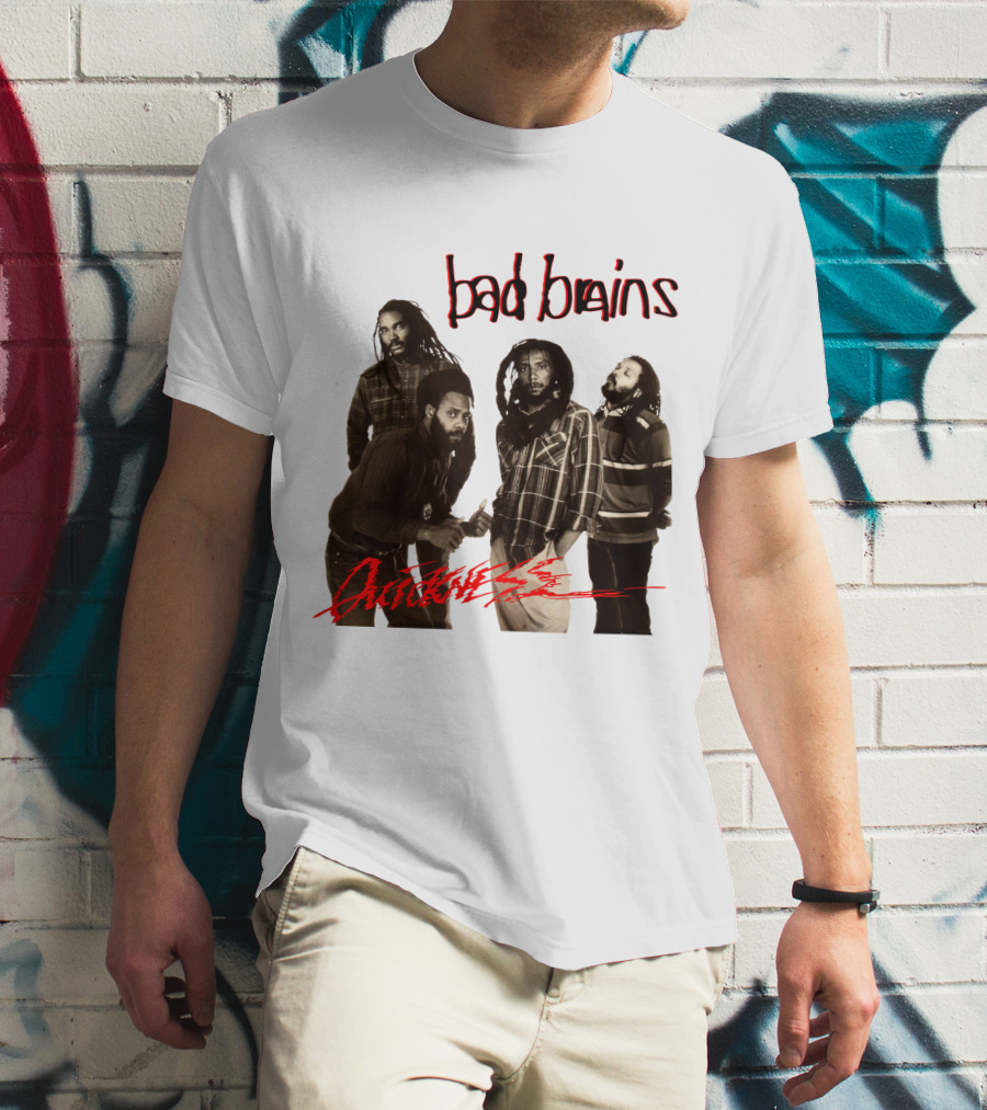 Bad Brains Attitude Vintage Band Photo T-Shirt