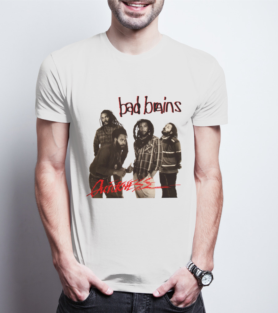 Bad Brains Attitude Vintage Band Photo T-Shirt