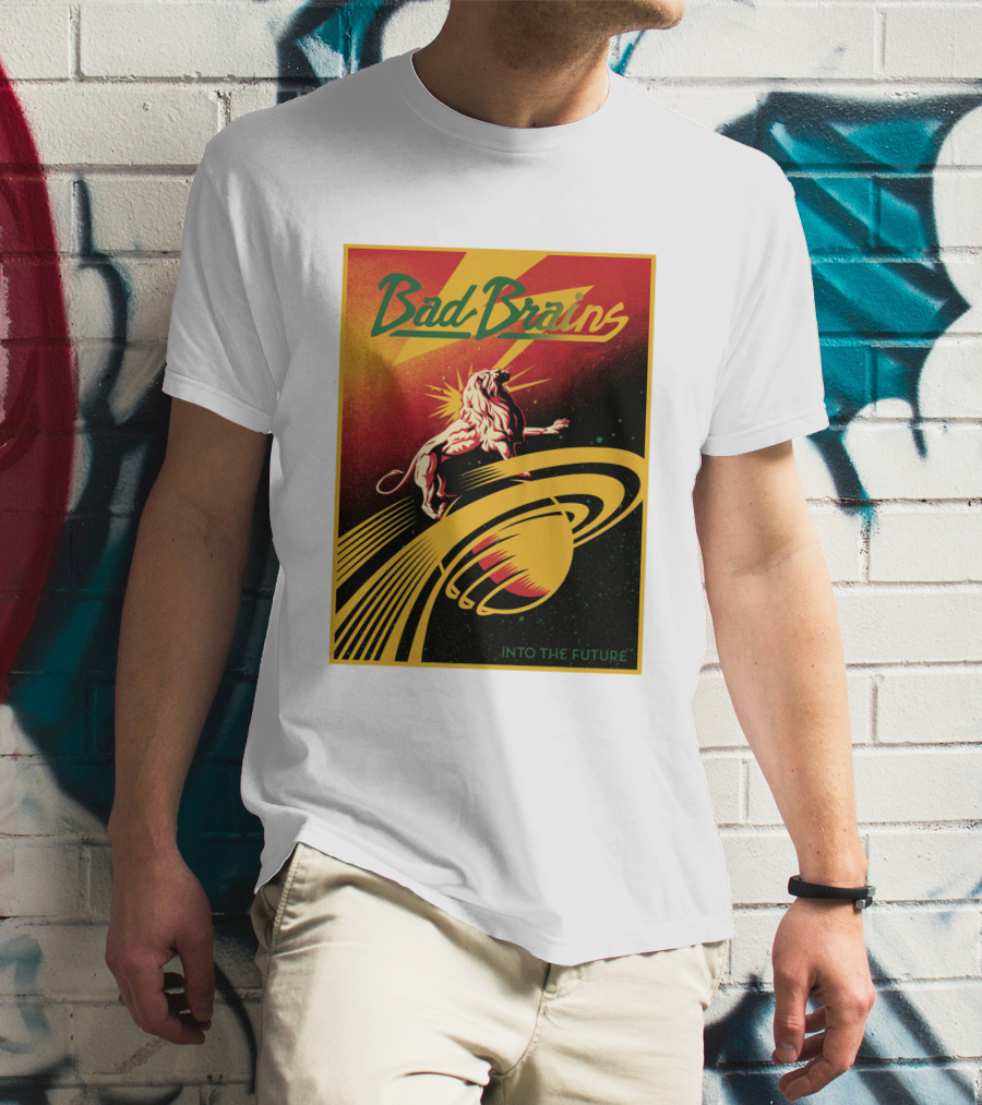 Bad Brains Into The Future Lion And Saturn T-Shirt