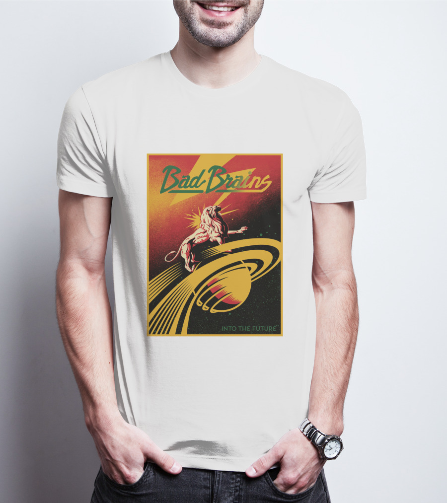 Bad Brains Into The Future Lion And Saturn T-Shirt