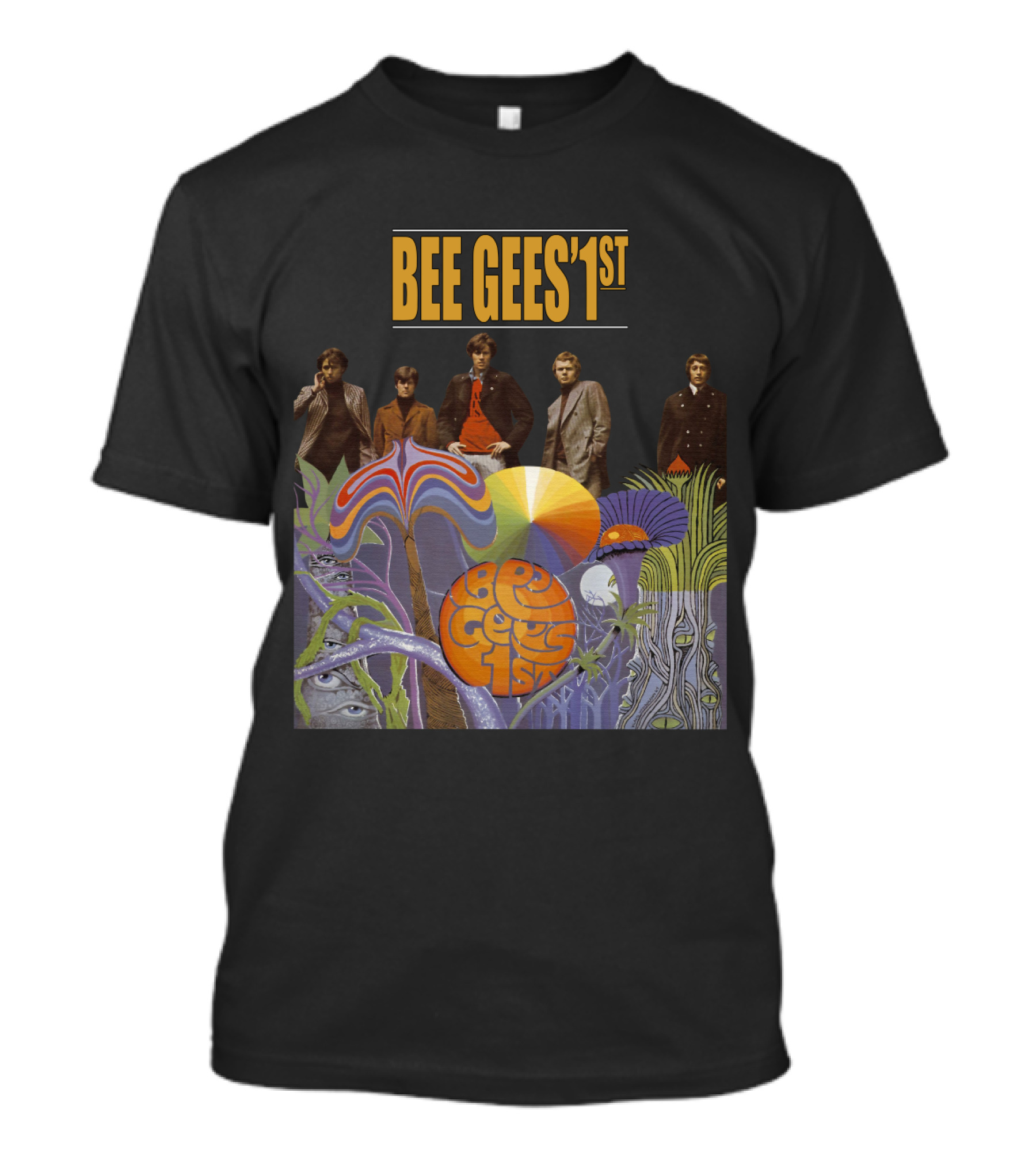 Bee Gees' 1St Psychedelic Album Cover With Band T-Shirt
