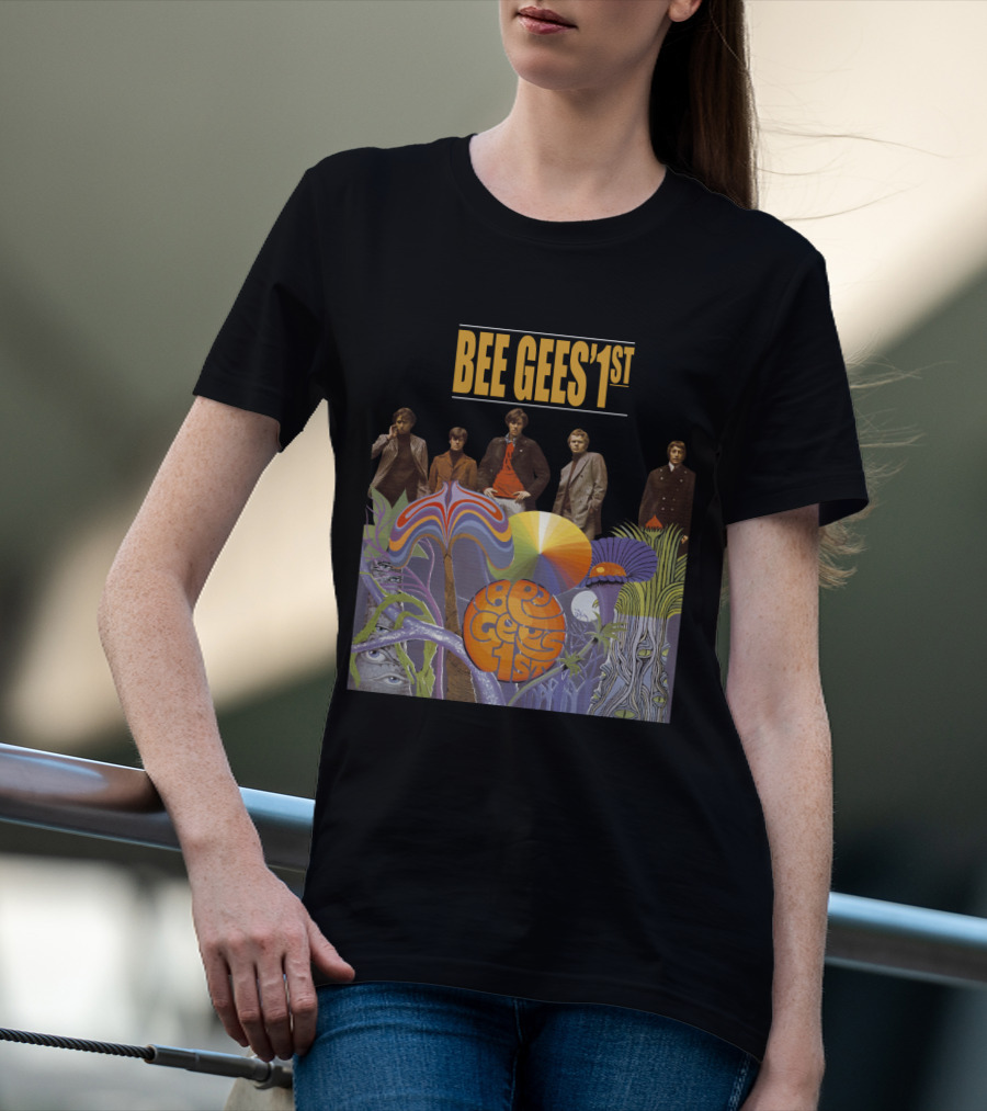 Bee Gees' 1St Psychedelic Album Cover With Band T-Shirt