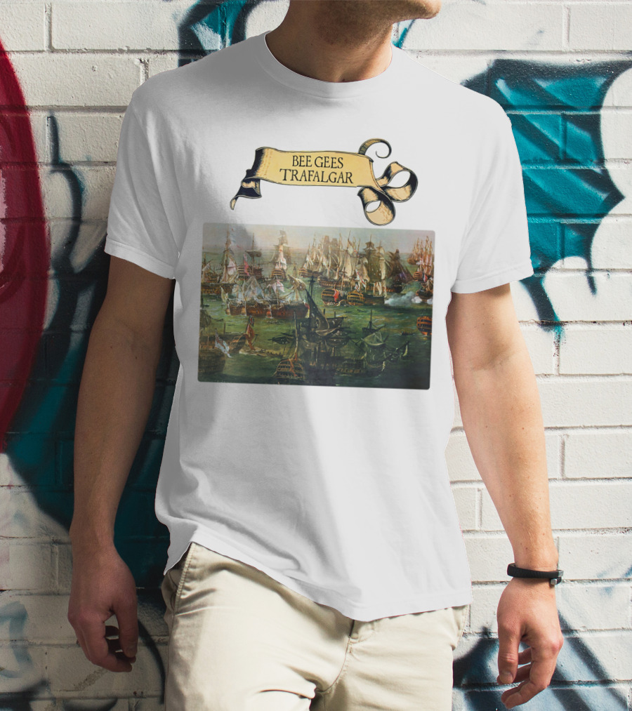 Bee Gees Trafalgar Naval Battle Scene T-Shirt