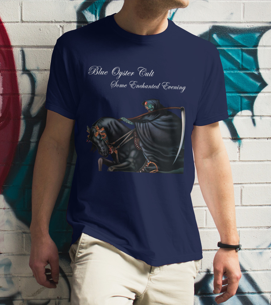 Blue Oyster Cult Some Enchanted Evening Rider With Scythe T-Shirt