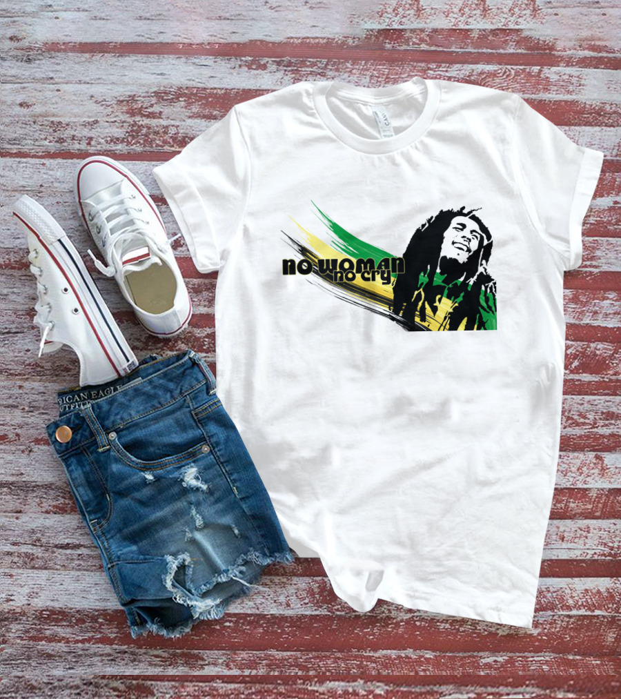No Woman No Cry Rasta Colors T-Shirt