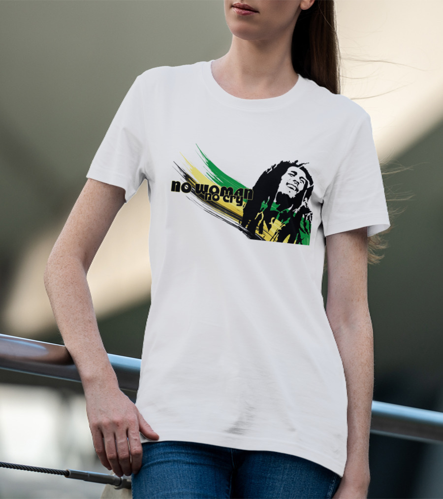 No Woman No Cry Rasta Colors T-Shirt