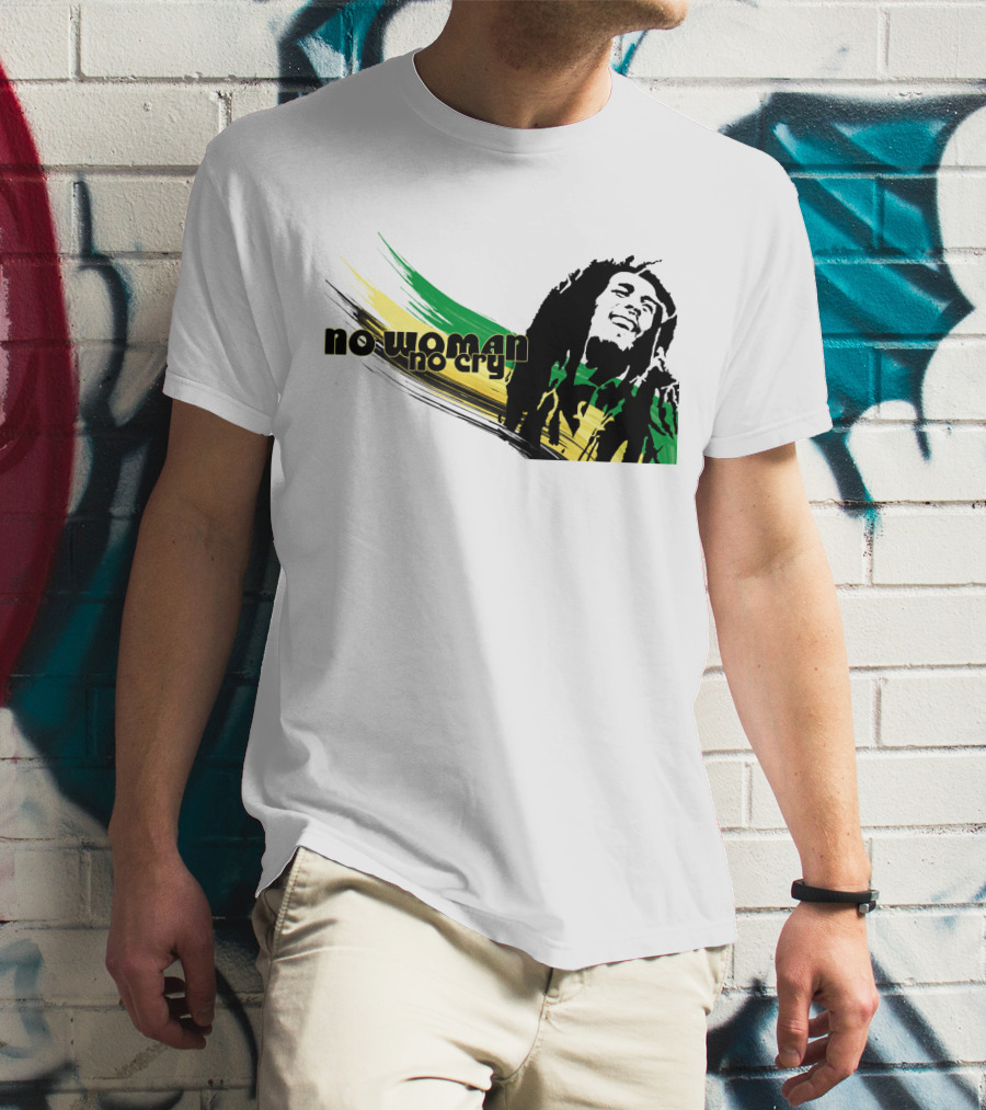 No Woman No Cry Rasta Colors T-Shirt