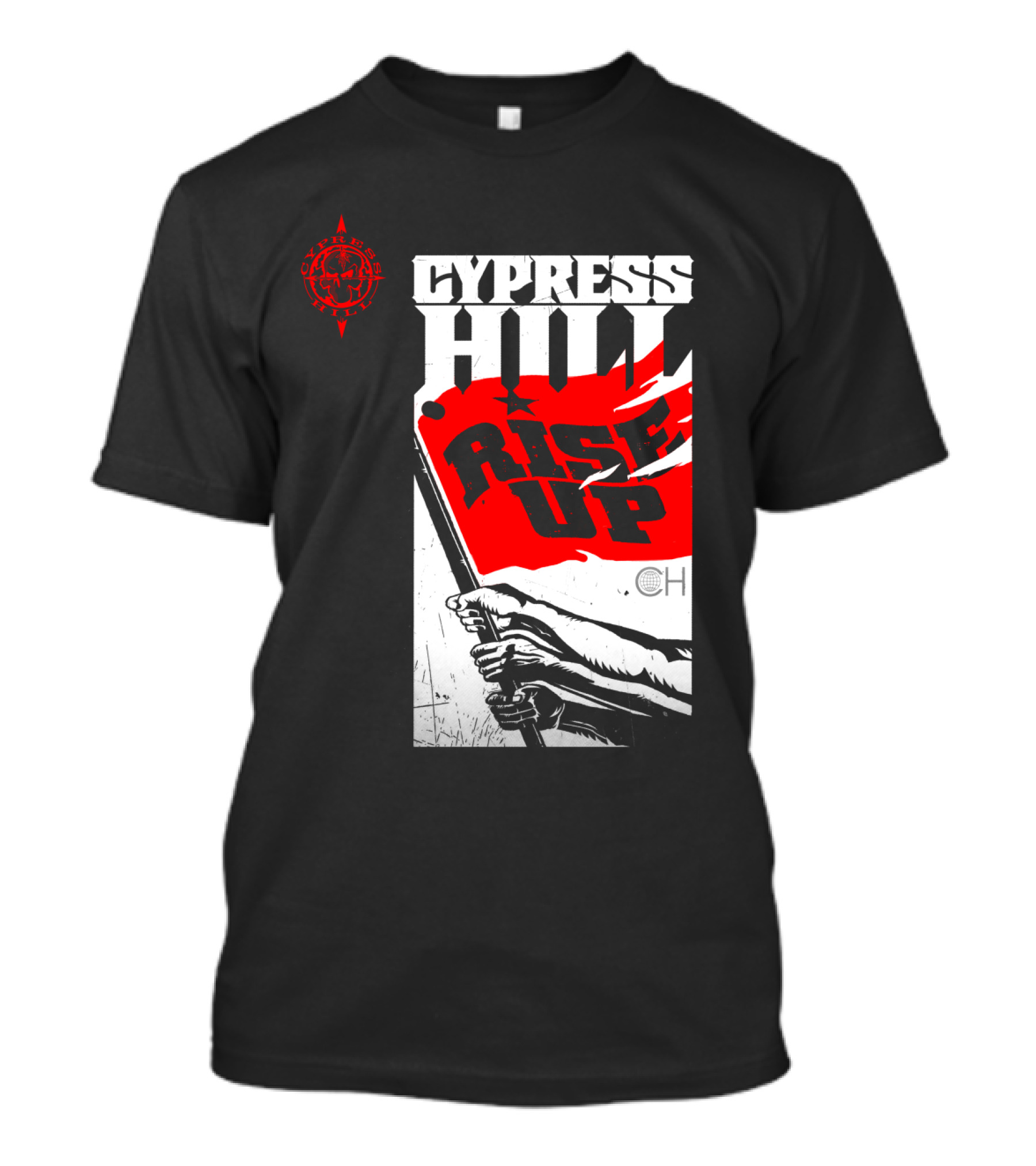 Cypress Hill Rise Up Red Flag Image Cph T-Shirt