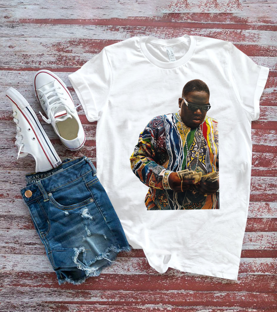 Colorful Sweater Money Counting Sunglasses T-Shirt