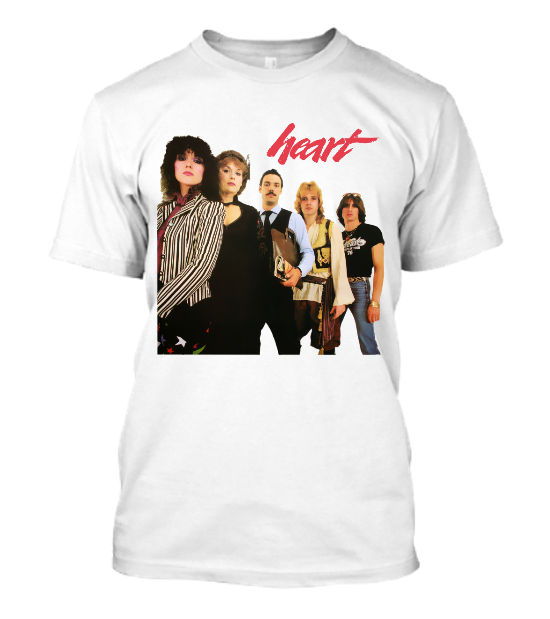 Heart Band Group Photo Lineup T-Shirt