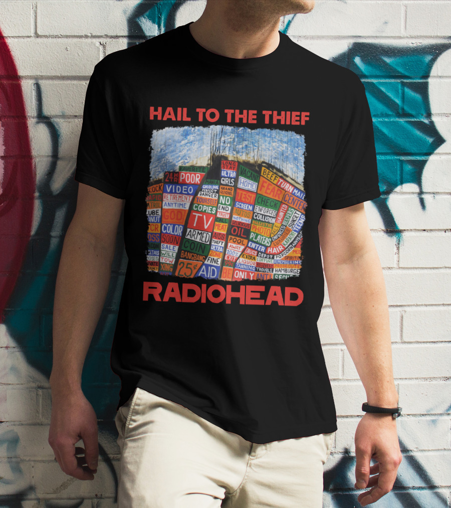 Hail To The Thief Radiohead Album Cover Art T-Shirt